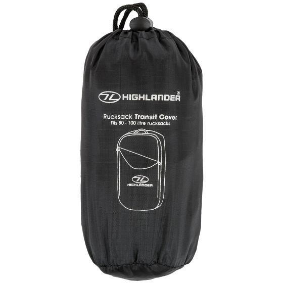 Highlander Transporthoes voor Rugzak - Zwart
