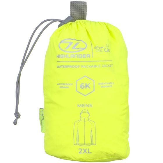 Highlander Stow & Go Opbergbaar jack - Geel