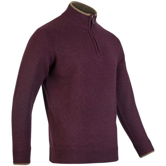 Jack Pyke Ashcombe Trui met ritssluiting - Plum