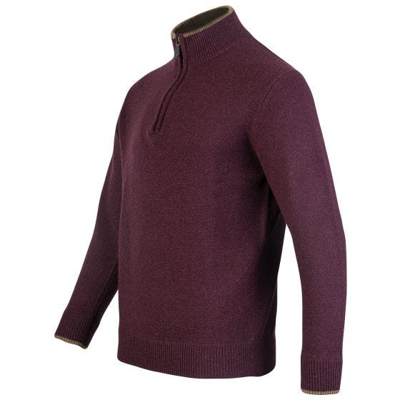 Jack Pyke Ashcombe Trui met ritssluiting - Plum