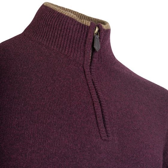 Jack Pyke Ashcombe Trui met ritssluiting - Plum