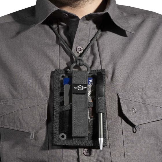 Pentagon ID Card Holder Portemonnee - Zwart