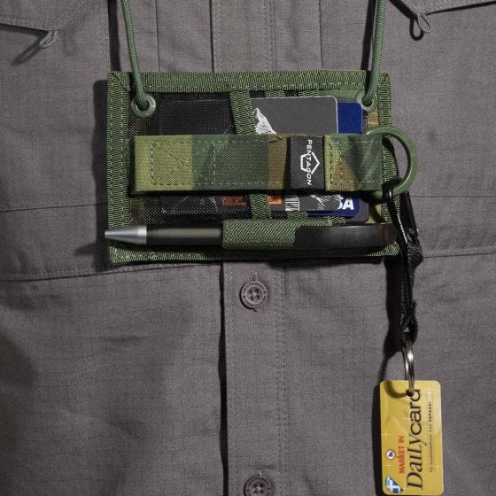 Pentagon ID Card Holder Portemonnee - Greek Lizard