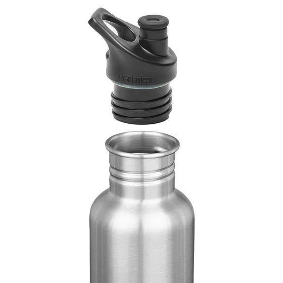 Klean Kanteen Classic Sport Cap 3.0 Fles 800 ml - Geborsteld Roestvrij