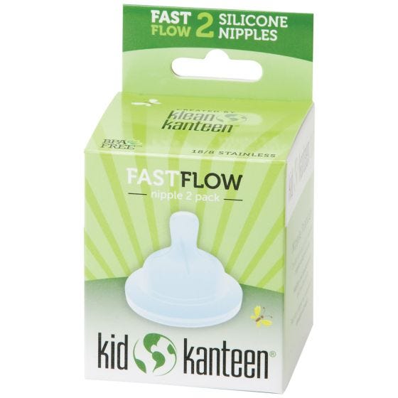 Klean Kanteen Fast Flow Doorzichtige Siliconen Zuigmond Verpakking met Twee Stuks - Transparant