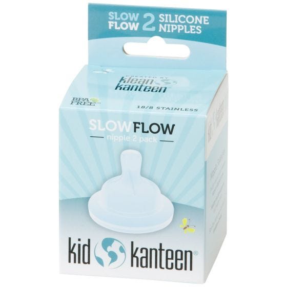 Klean Kanteen Slow Flow Doorzichtige Siliconen Zuigmond Verpakking met Twee Stuks - Transparant