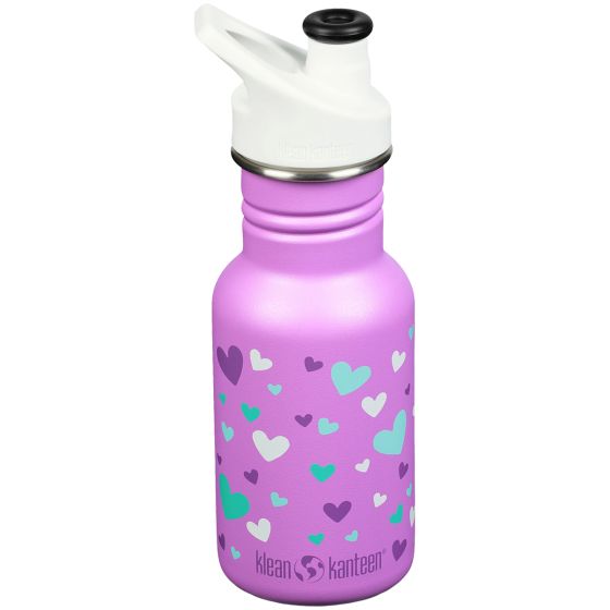 Klean Kanteen Classic Sport Cap Fles 355 ml - Orchid Hearts