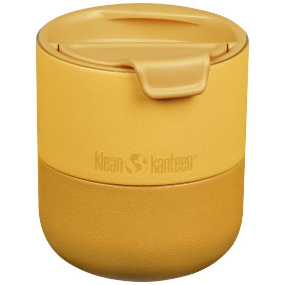 Klean Kanteen Rise 280ml Lowball Thermische mok w/Flip Lid - Old Gold