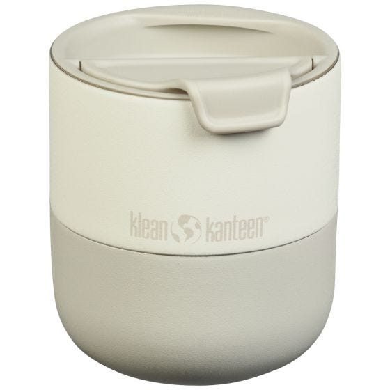 Klean Kanteen Rise 280ml Lowball Thermische mok w/Flip Lid - Tofu