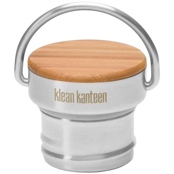 Klean Kanteen Stainless Unibody Bamboepet - Geborsteld Roestvrij