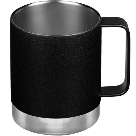 Klean Kanteen 355ml Insulated Camp Mug w/Tumbler Lid - Zwart