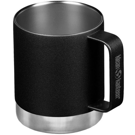 Klean Kanteen 355ml Insulated Camp Mug w/Tumbler Lid - Zwart