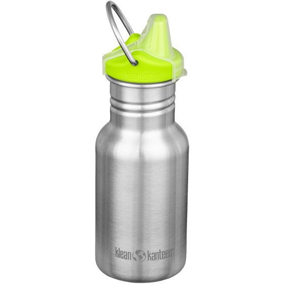 Klean Kanteen Kid Kanteen 355ml Sippy Cap Fles - Brushed Stainless