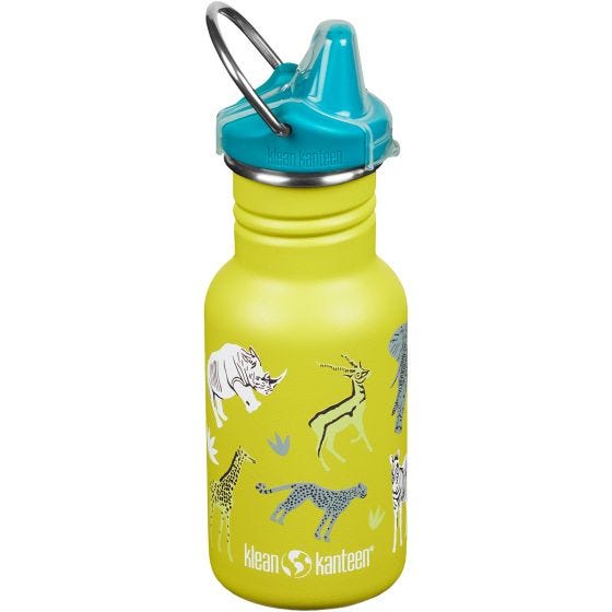 Klean Kanteen Kid Kanteen 355ml Sippy Cap Fles - Safari