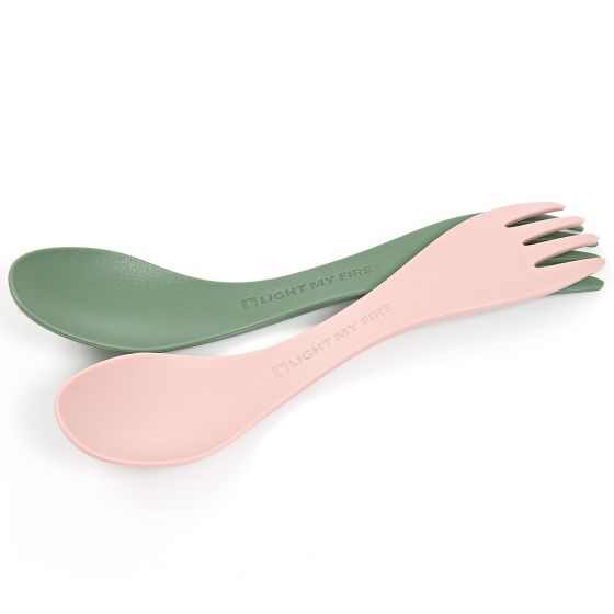 Light My Fire Spork Little Bio 2 Pack - Sandy Green/Dusty Pink