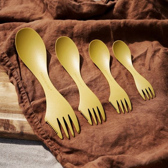Light My Fire Spork Little Bio 2 Pack - Sandy Green/Dusty Pink