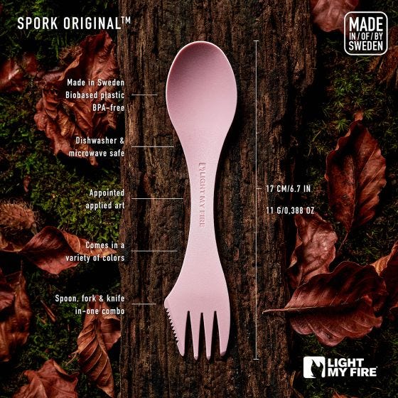 Light My Fire Spork Original Bio - Musty Yellow