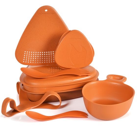 Light My Fire Outdoor MealKit 8pcs Set - Rusty Orange