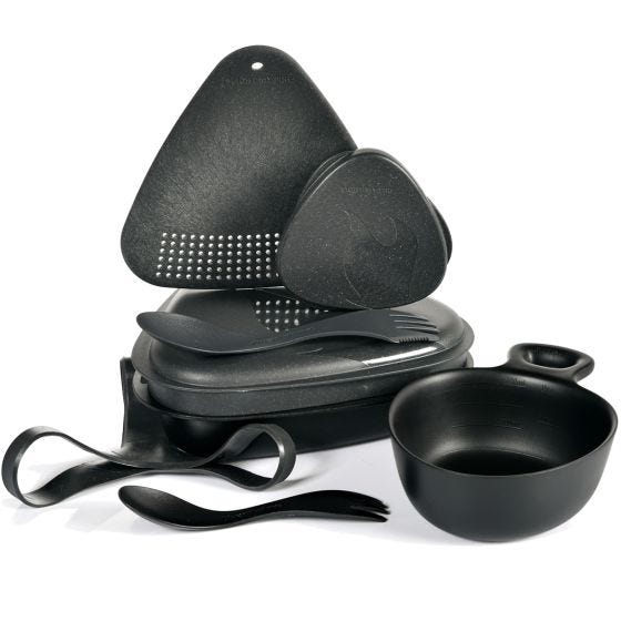 Light My Fire Outdoor MealKit 8pcs Set - Salty Black