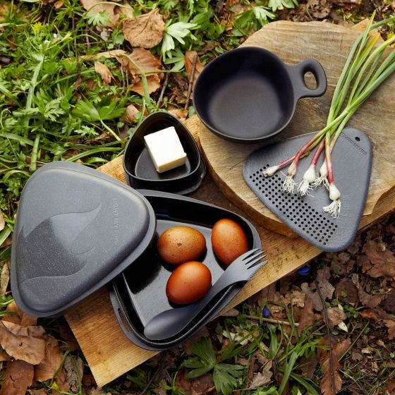 Light My Fire Outdoor MealKit 8pcs Set - Salty Black