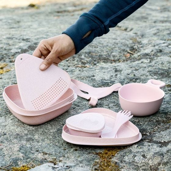 Light My Fire Outdoor MealKit 8pcs Set - Salty Black
