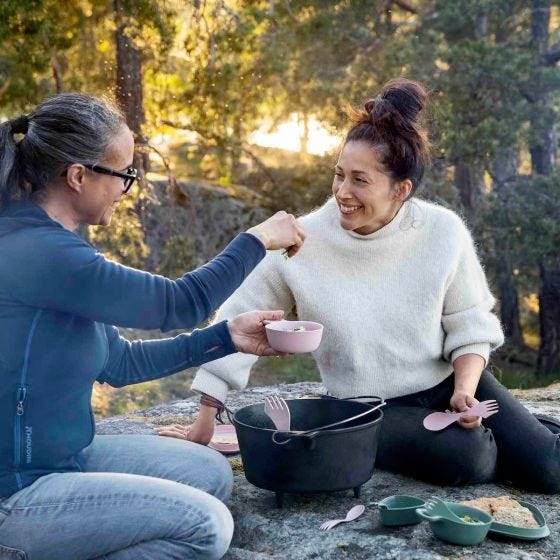 Light My Fire Outdoor MealKit 8pcs Set - Salty Black