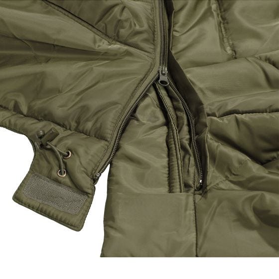 MFH Lined Vest met afneembare capuchon - OD Groen