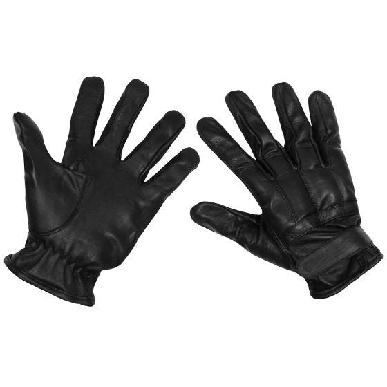 MFH Leather Handschoenen - Zwart