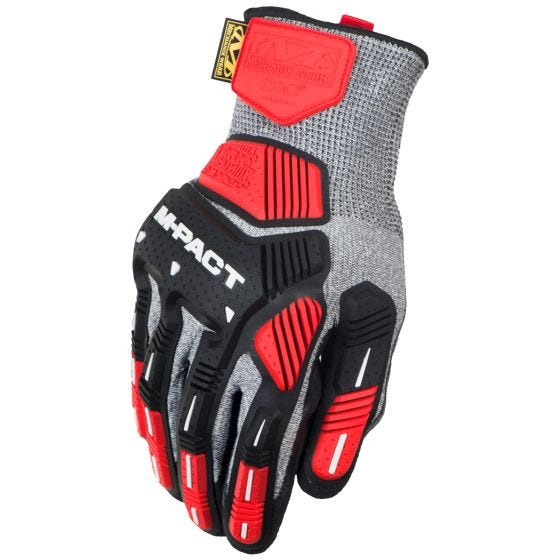 Mechanix Wear M-Pact Knit CR5A5 Handschoenen - Grijs/Zwart