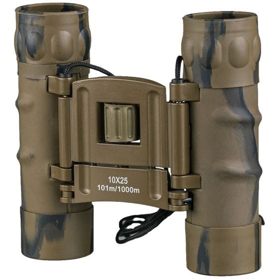 Mil-Tec Gen II 10x25 Opvouwbare verrekijker - Desert