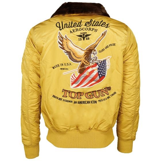 Mil-Tec Top Gun Flying Tigers Pilotenjack - Geel