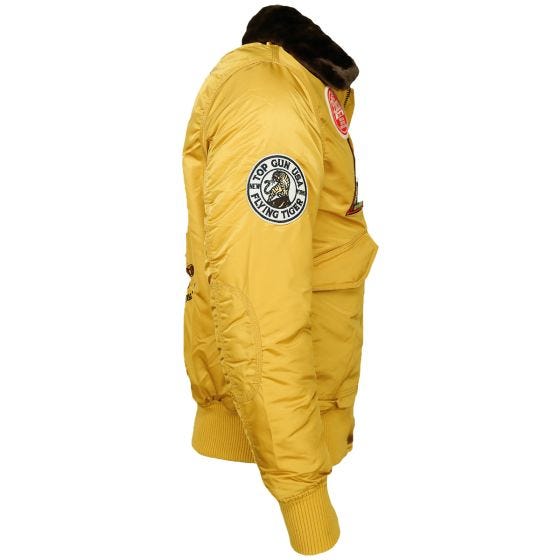 Mil-Tec Top Gun Flying Tigers Pilotenjack - Geel