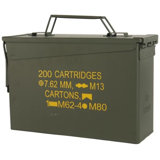 Mil-Tec US M19A1 Cal.30 Munitiedoos - Olijf
