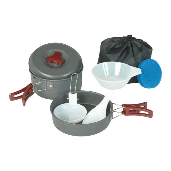 Mil-Tec Andonized Aluminium Kookset voor 1 persoon