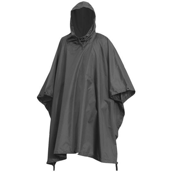Mil-Tec Waterdichte Poncho Ripstop - Zwart