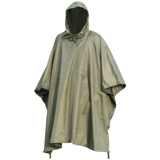 Mil-Tec Waterdichte Poncho Ripstop - Olijf