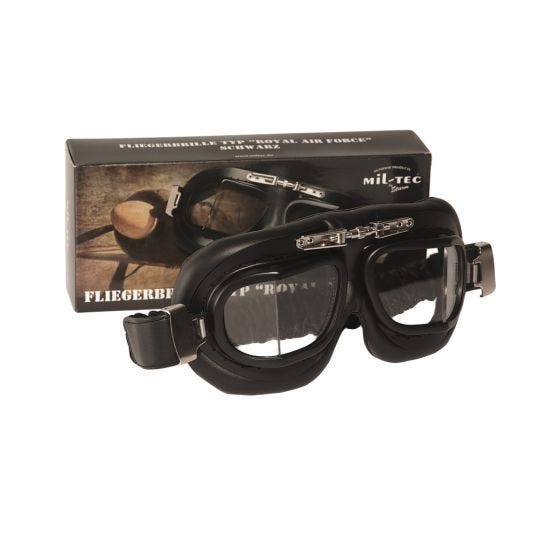 Mil-Tec Royal Air Force Aviator Stofbrillen - Zwart