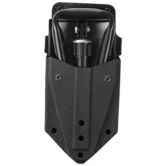 Mil-Tec US 2.5mm Drievoudige Schoffel met Buidel - Zwart