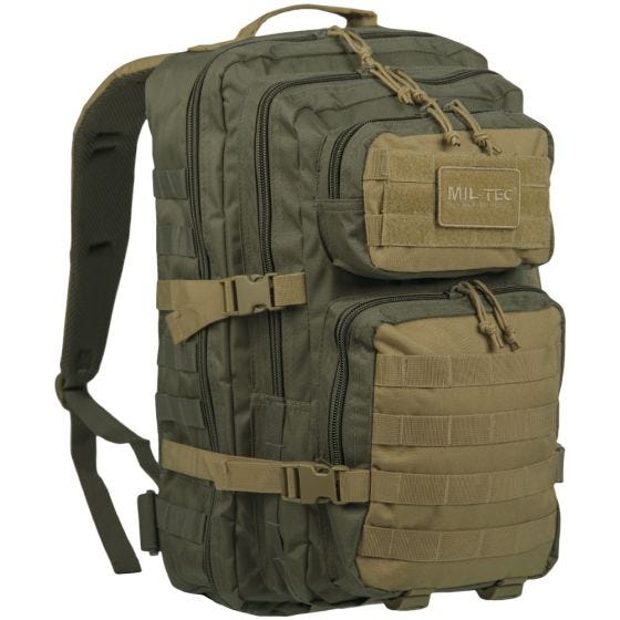 Mil-Tec US Grote Aanvalsrugzak - Ranger Green/Coyote