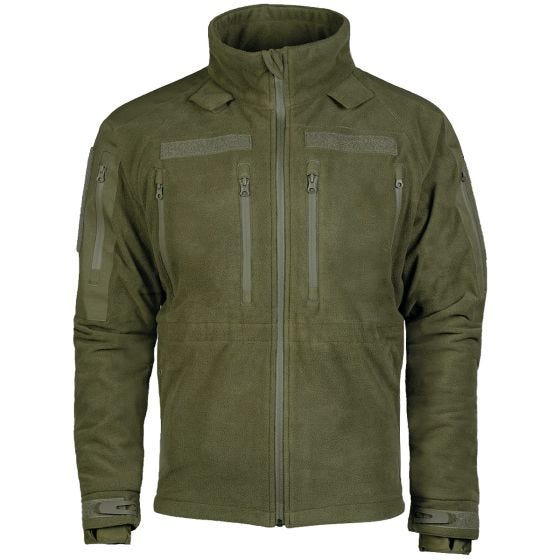 Mil-Tec Plus Cold Weather Fleece jack - Olijf