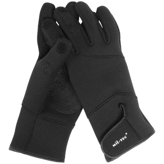 Mil-Tec Neoprene/Amaro Schiethandschoenen - Zwart