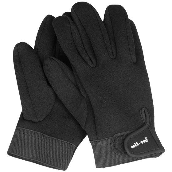 Mil-Tec Short Handschoenen Neopreen - Zwart