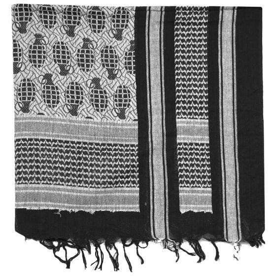 Mil-Tec Pineapple Shemagh Sjaal - Zwart/Wit