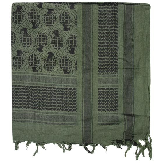 Mil-Tec Pineapple Shemagh Sjaal Olijf/Zwart