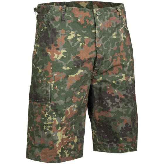 Mil-Tec US Bermudashort Ripstop - Prewashed Flecktarn