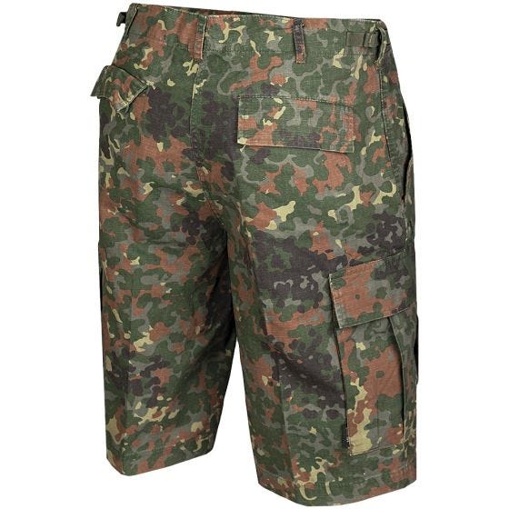 Mil-Tec US Bermudashort Ripstop - Prewashed Flecktarn