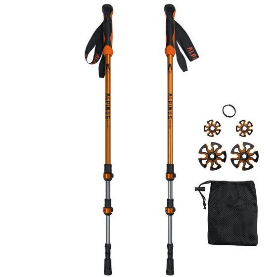 Alpinus Tactical Monte Rosa Wandelstokken - Oranje