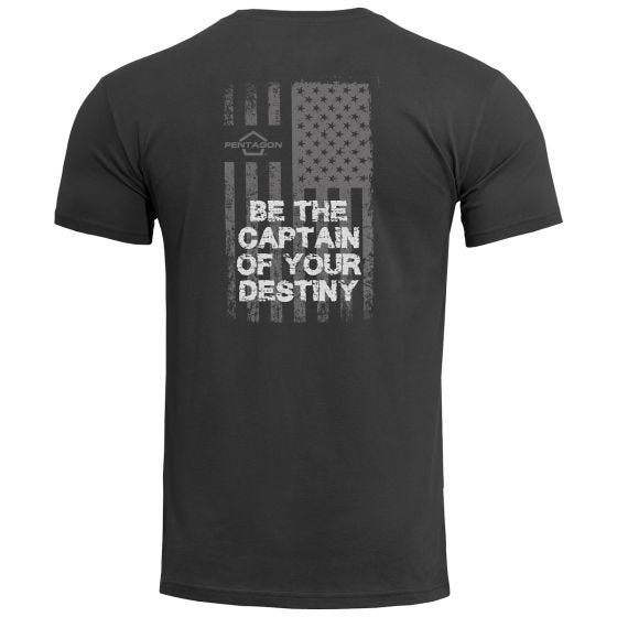 Pentagon Ageron American Flag T-shirt - Zwart