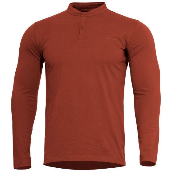 Pentagon Romeo 2.0 Henleyoverhemd - Maroon Red