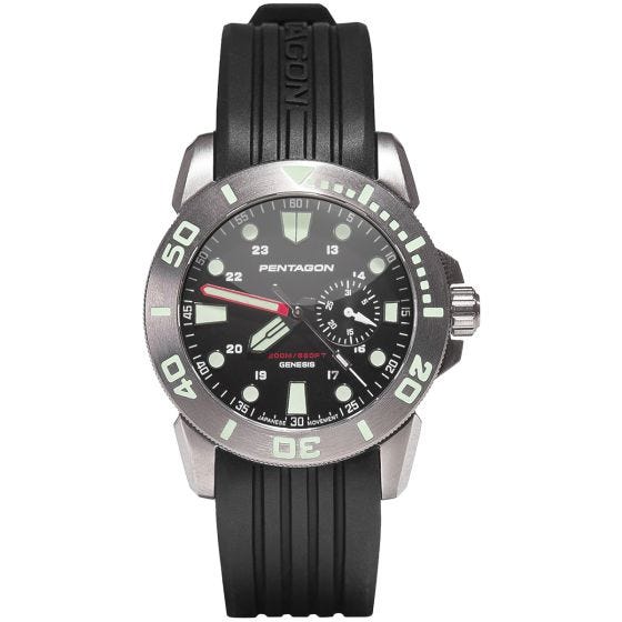 Pentagon Genesis Horloge - Zilver